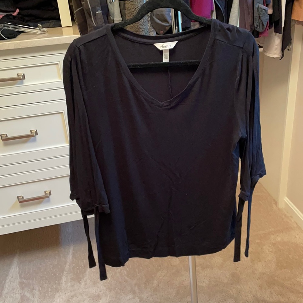 Soma Tie Sleeve Top